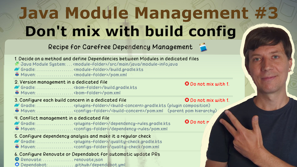 Don't mix with build configuration