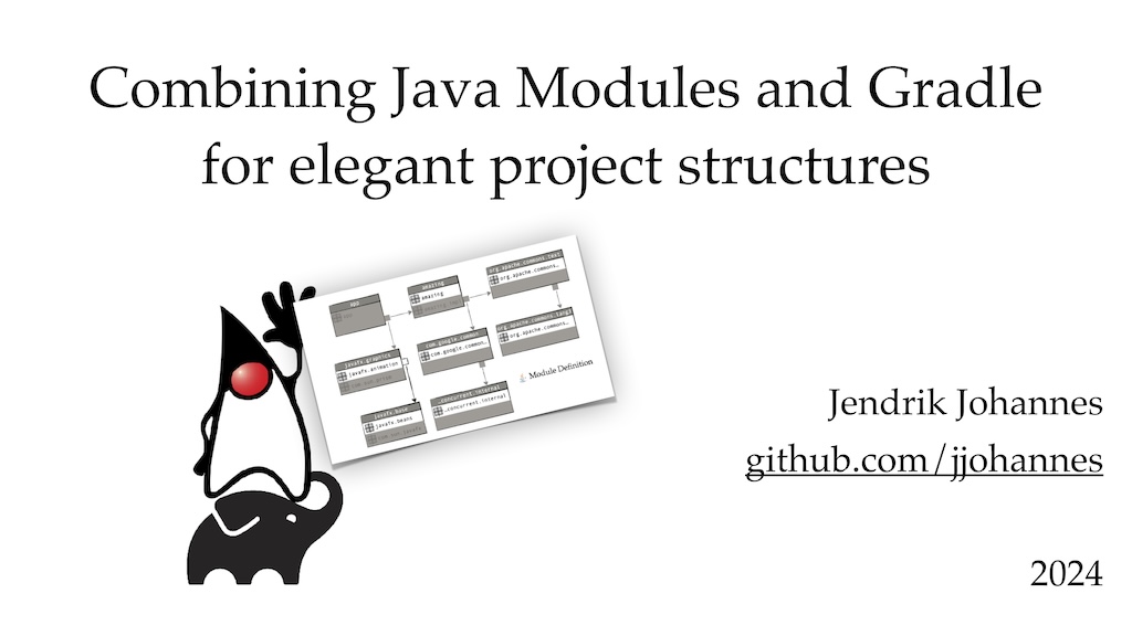 Combining Java Modules and Gradle for elegant project structures